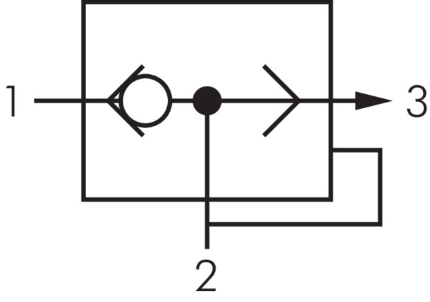 Schaltsymbol: Schnellentlüftungsventil